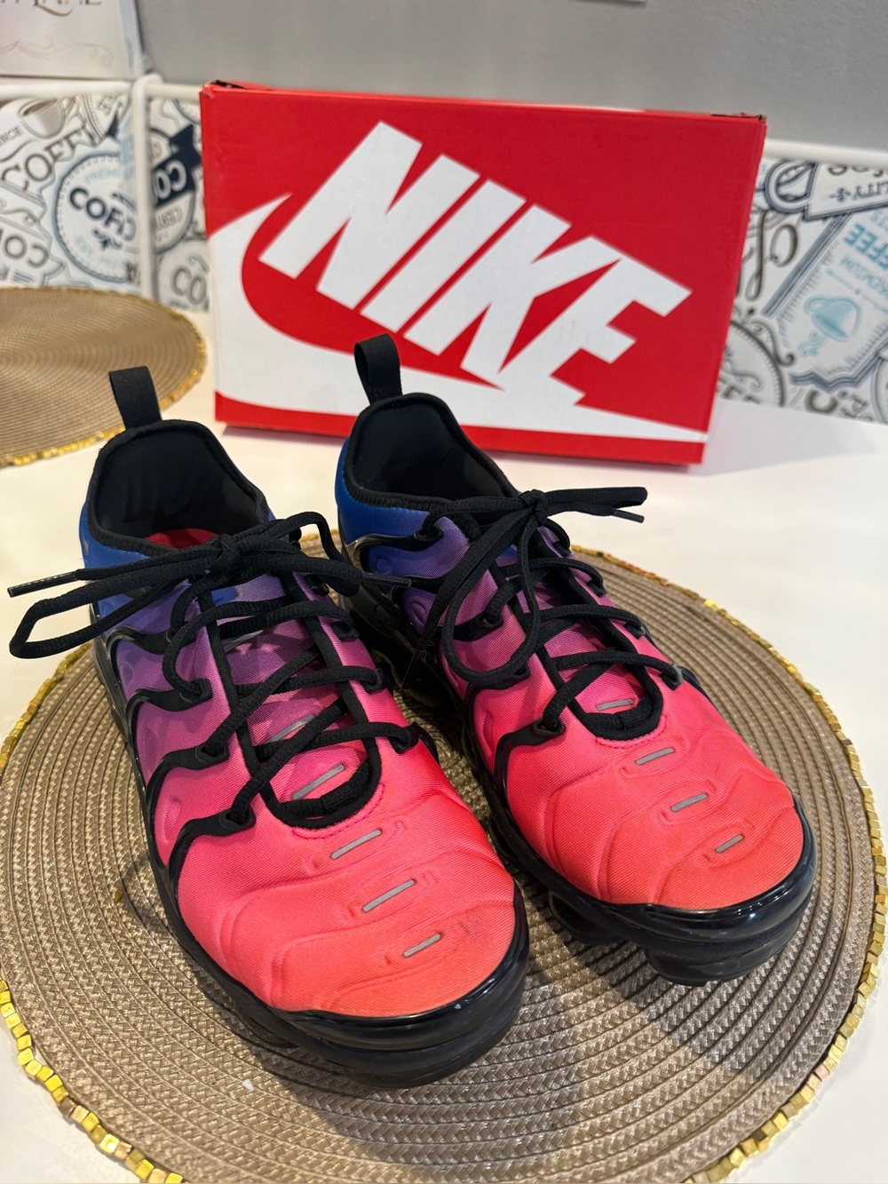 Nike Ombre Pink to Blue Gradient Sneakers